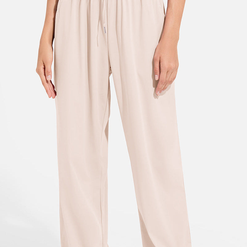 Prithvi Beige Yoga Joggers