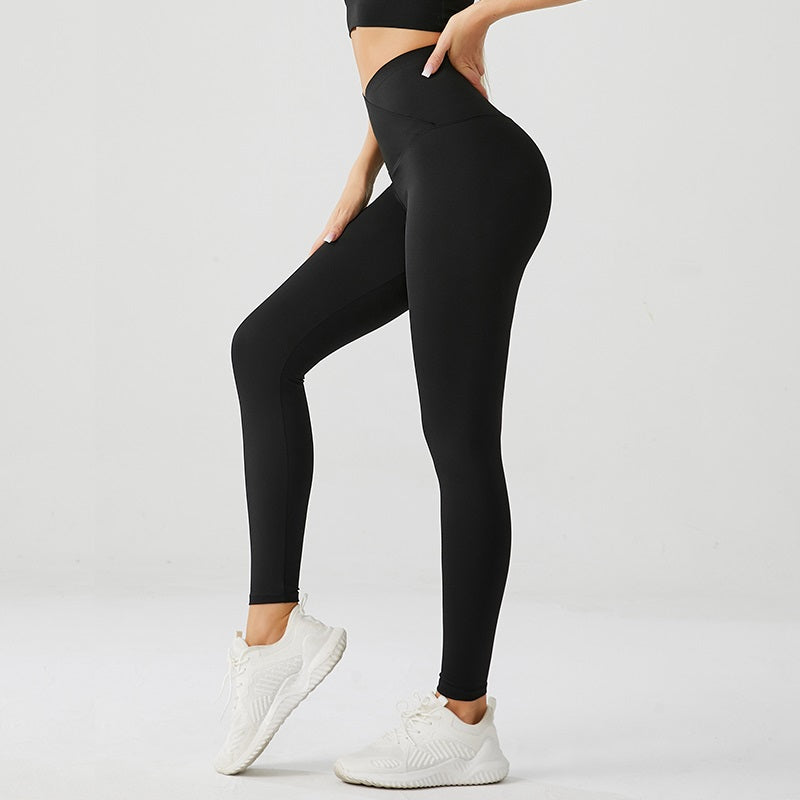 Pack of 2 Crossover Dark Yoga Pants (Black n Grey)