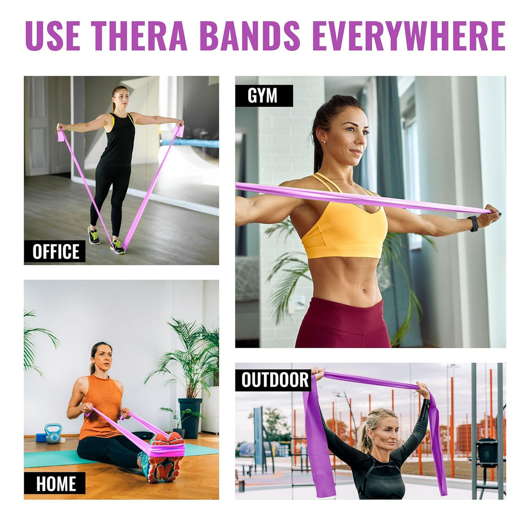 Light Resistance Pilates Flex Band - 5 to 10 Lbs