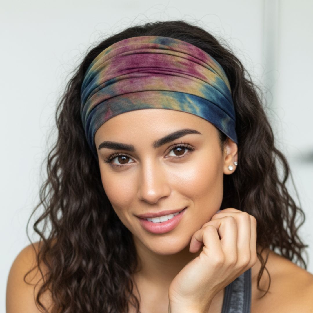 Tie Dye Hairbands Pack of 3 : Blaze Mix