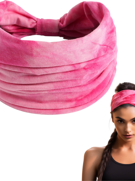 Tie Dye Hair Band : Pink Shade