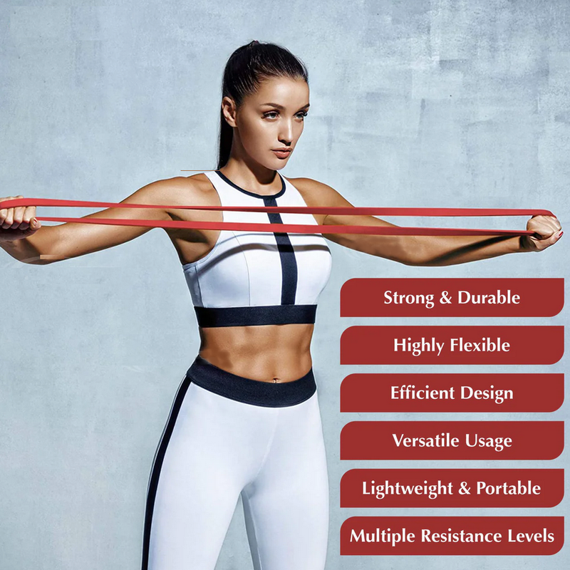 Pull up Resistance Loop Bands - Red - 15 to 35 Lbs
