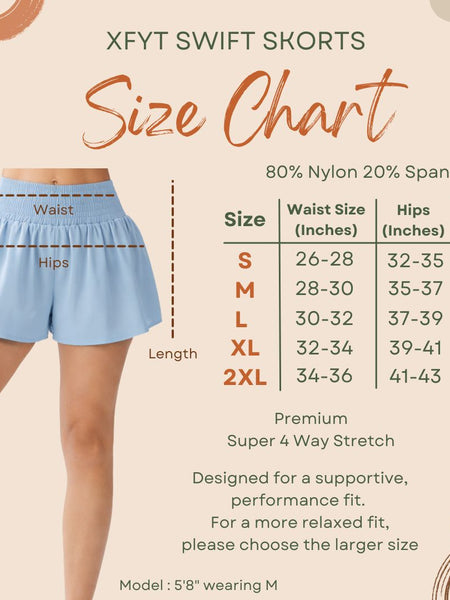 Breeze Blue Swift Skorts