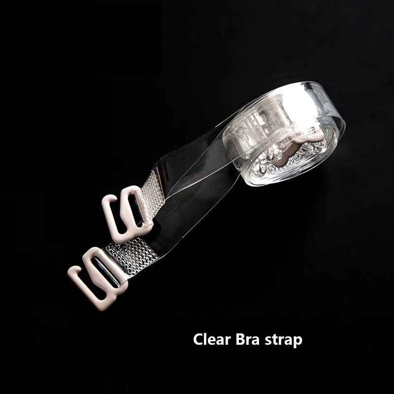 Women's Pack Of 4 Sets Detachable Light Weight Adjustable Replacement Clear Bra Straps