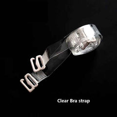 Women's Pack Of 2 Sets Adjustable Replacement Clear Seamless Shoulder Women Simple Bra Strap