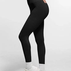 Seamless High Waist Leggings for Women with Double Layer Waistband
