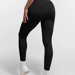 Seamless High Waist Leggings for Women with Double Layer Waistband