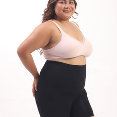 Annie – High Waist Sculpting Shorts in Black