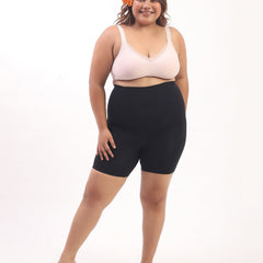 Annie – High Waist Sculpting Shorts in Black