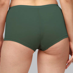 SOIE Woman - High Rise Full Coverage Cotton Spandex Boyshorts (Pack of 2) - Panty -for Women