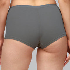 SOIE Woman - High Rise Full Coverage Cotton Spandex Boyshorts (Pack of 2) - Panty -for Women