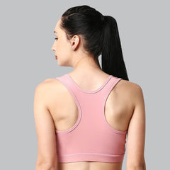 SOIE Woman - Medium Impact Quick Dry Racerback Athleisure Sports Bra - Bra -for Women
