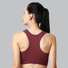 SOIE Woman - Medium Impact Quick Dry Racerback Athleisure Sports Bra - Bra -for Women