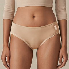 3 Pack - Beige Low-waist Bamboo Absorbent Underwear