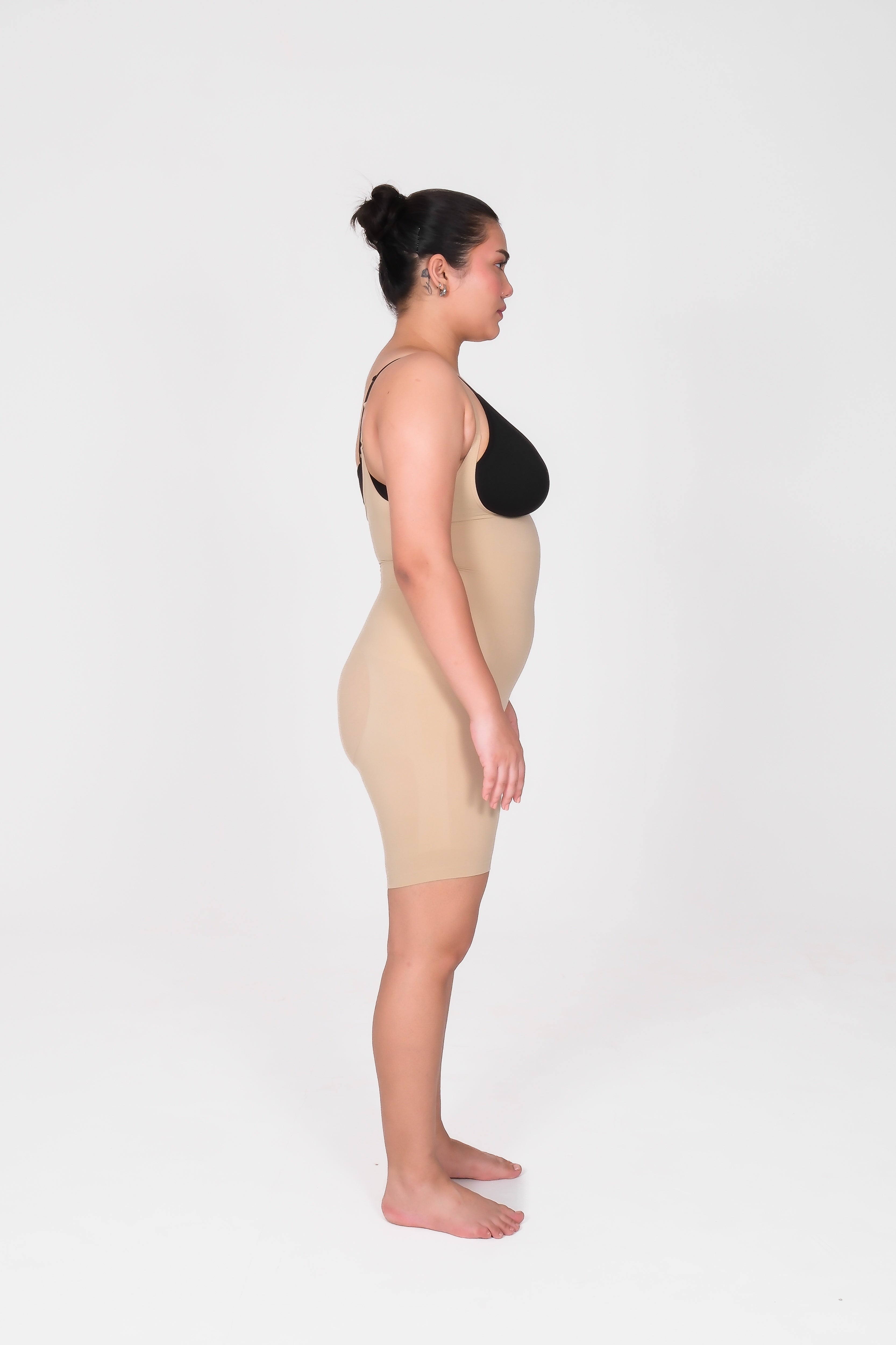 Open Bust Mid Thigh Bodysuit