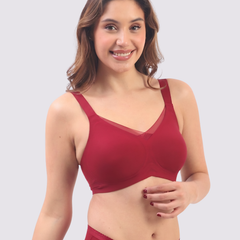 Bello – Wireless Red Bra for Everyday Comfort