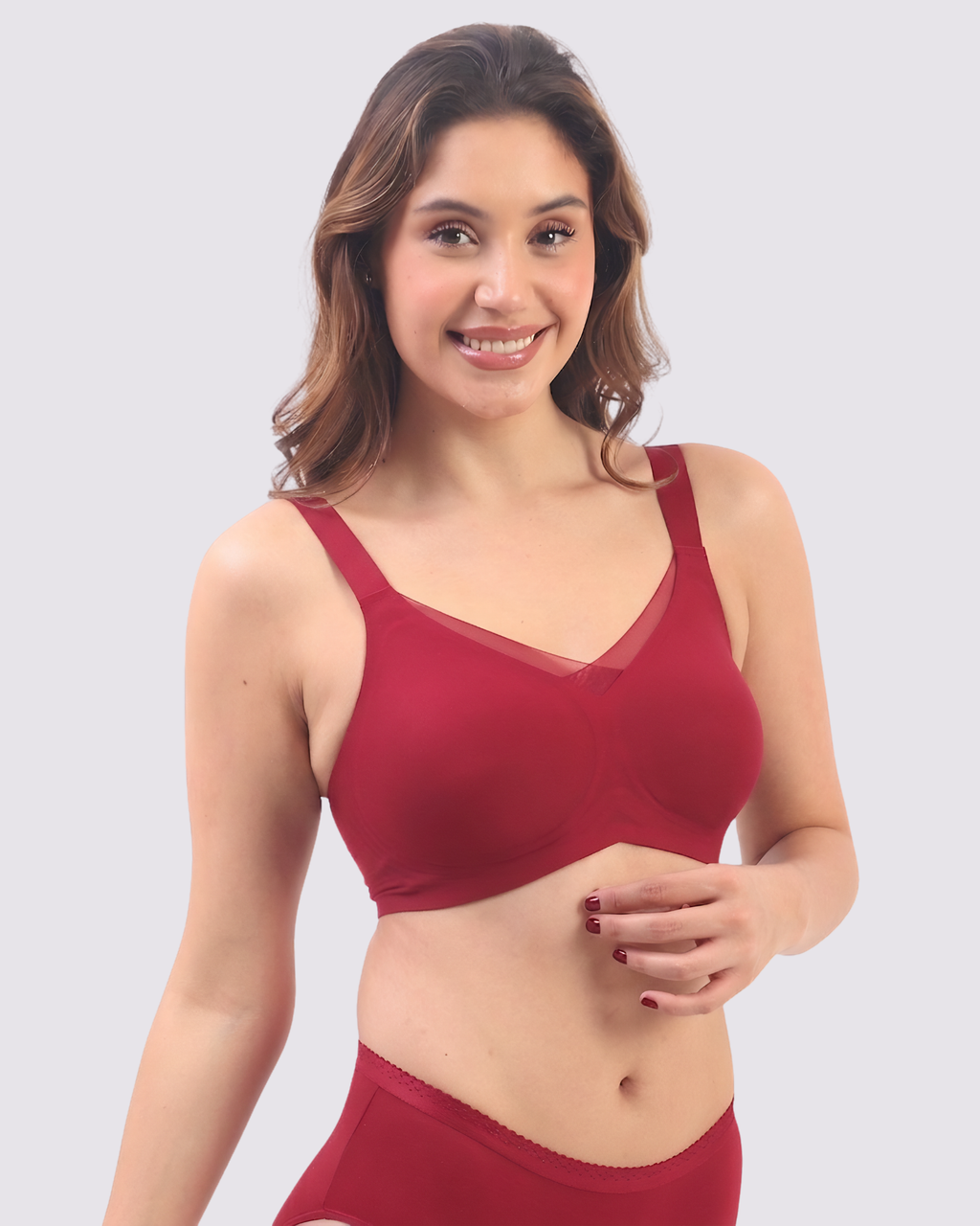 Bello – Wireless Red Bra for Everyday Comfort
