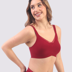 Bello – Wireless Red Bra for Everyday Comfort