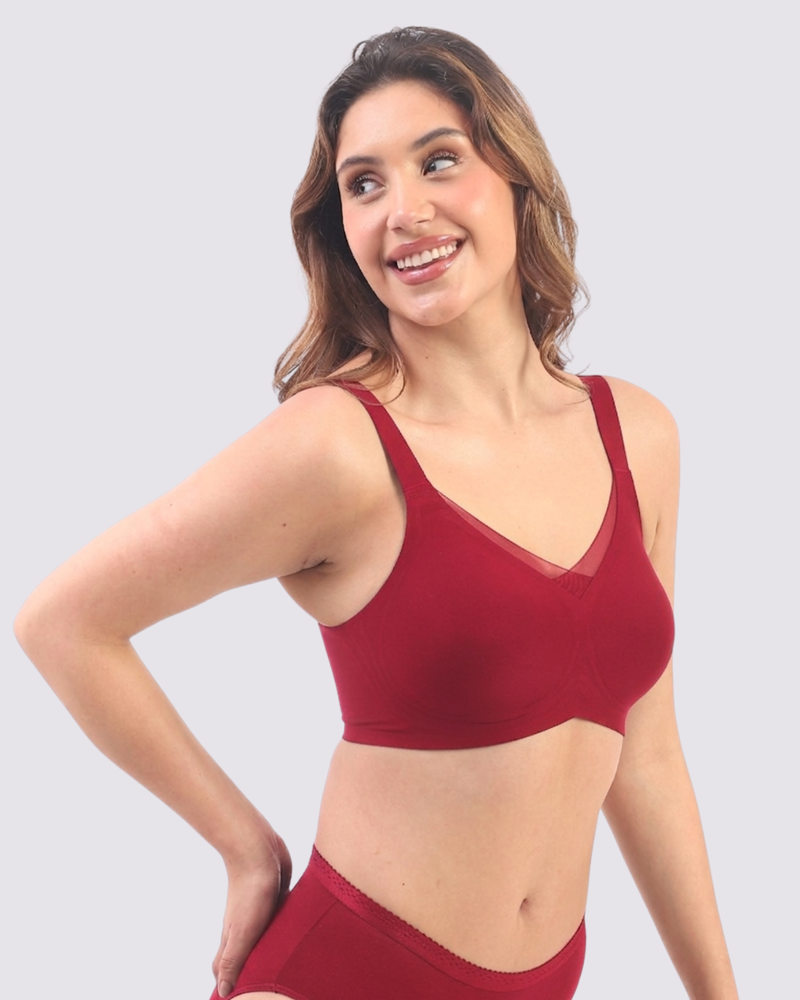Bello – Wireless Red Bra for Everyday Comfort