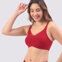 Bello – Wireless Red Bra for Everyday Comfort