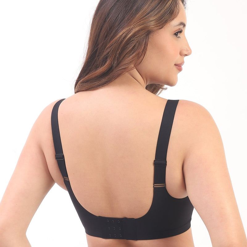 Everyday Black Duo- Bello & Vera Black Seamless Wirefree Bras
