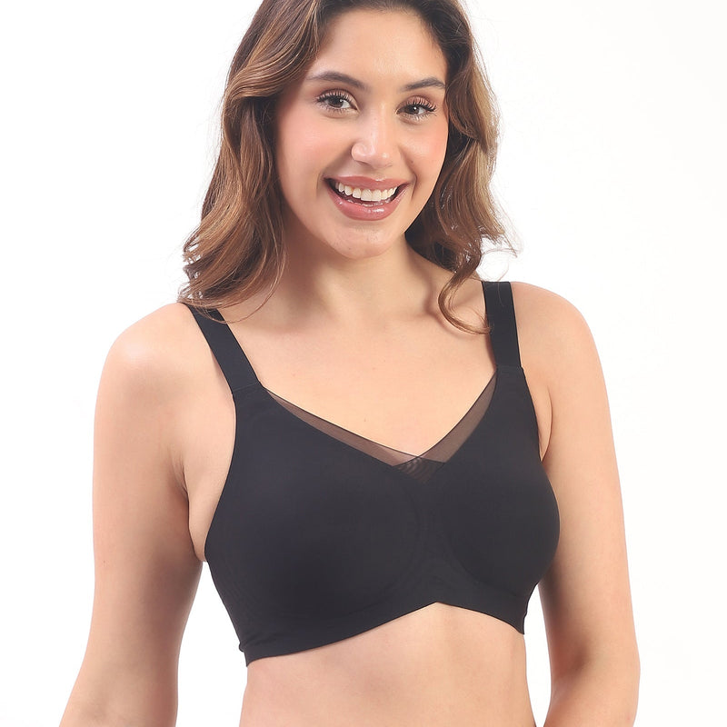 Bello – Wireless Black Bra for Everyday Comfort