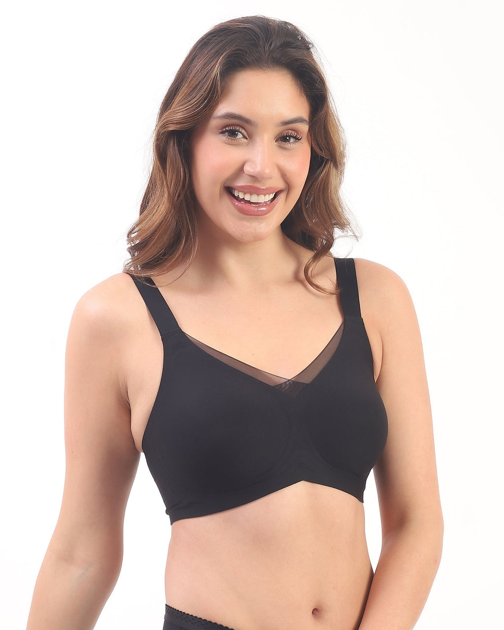 Everyday Black Duo- Bello & Vera Black Seamless Wirefree Bras