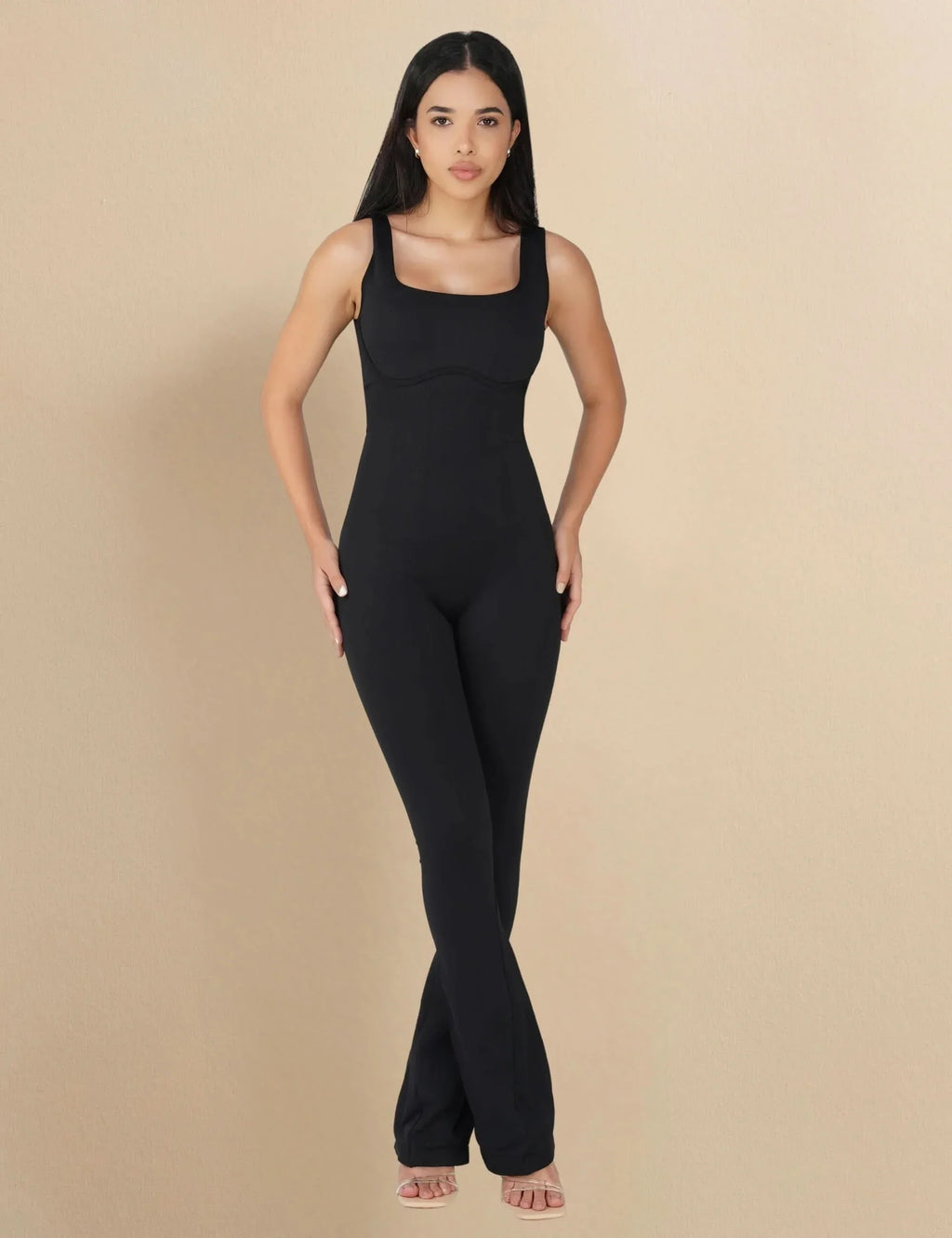black jumpsuit