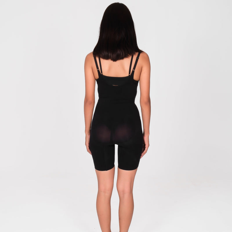 Open Bust Mid Thigh Bodysuit