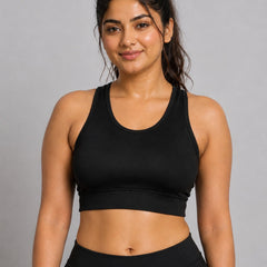 Solid Padded Sports Bra