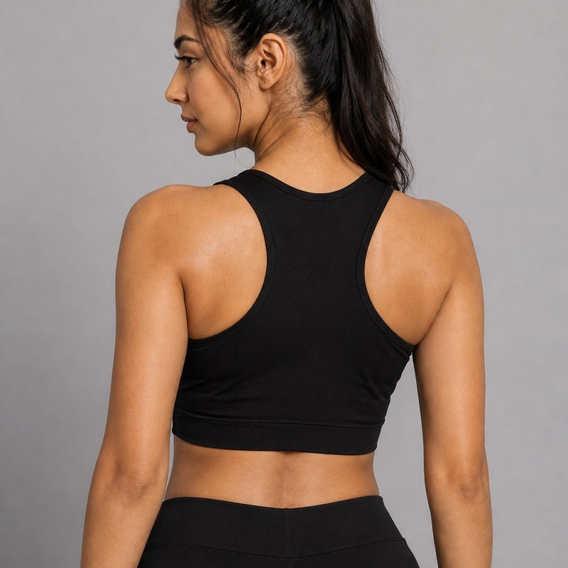 Solid Padded Sports Bra