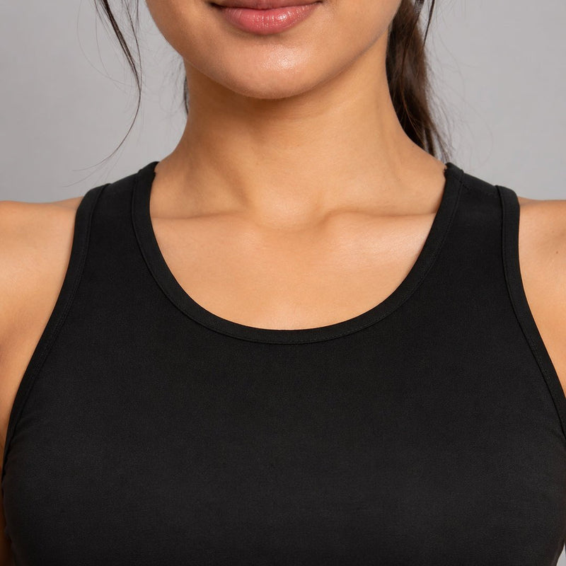 Solid Padded Sports Bra