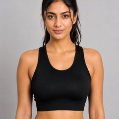 Solid Padded Sports Bra