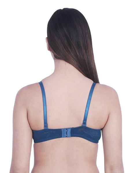 women Self Design Wired Lightly Padded Pushup Bra