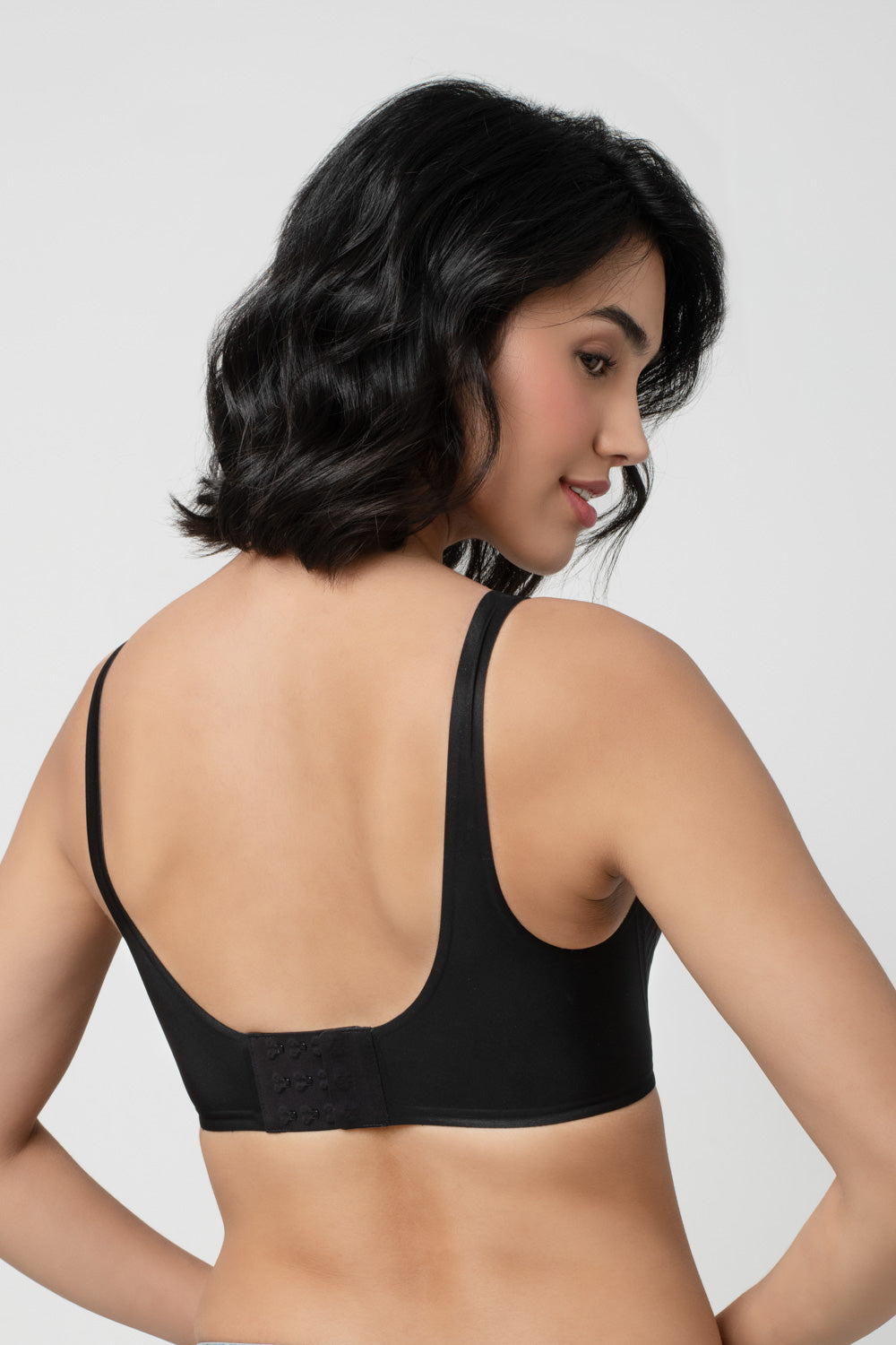 LIV | Strappy Front Detail Bra – Full Coverage, Plunge Neck, Lightweight & Supportive br