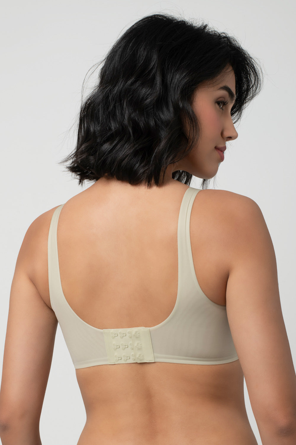 LIV | Strappy Front Detail Bra – Full Coverage, Plunge Neck, Lightweight & Supportive br