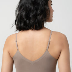 Claire Leafy Lace Camisole | V-Neck with Light Padding