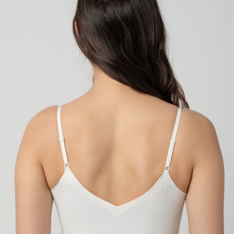 Claire Leafy Lace Camisole | V-Neck with Light Padding