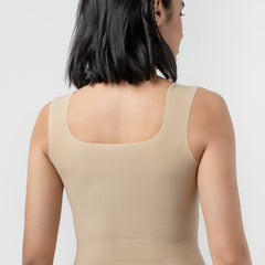 Treven Square-Neck Camisole | Striped Textured Top