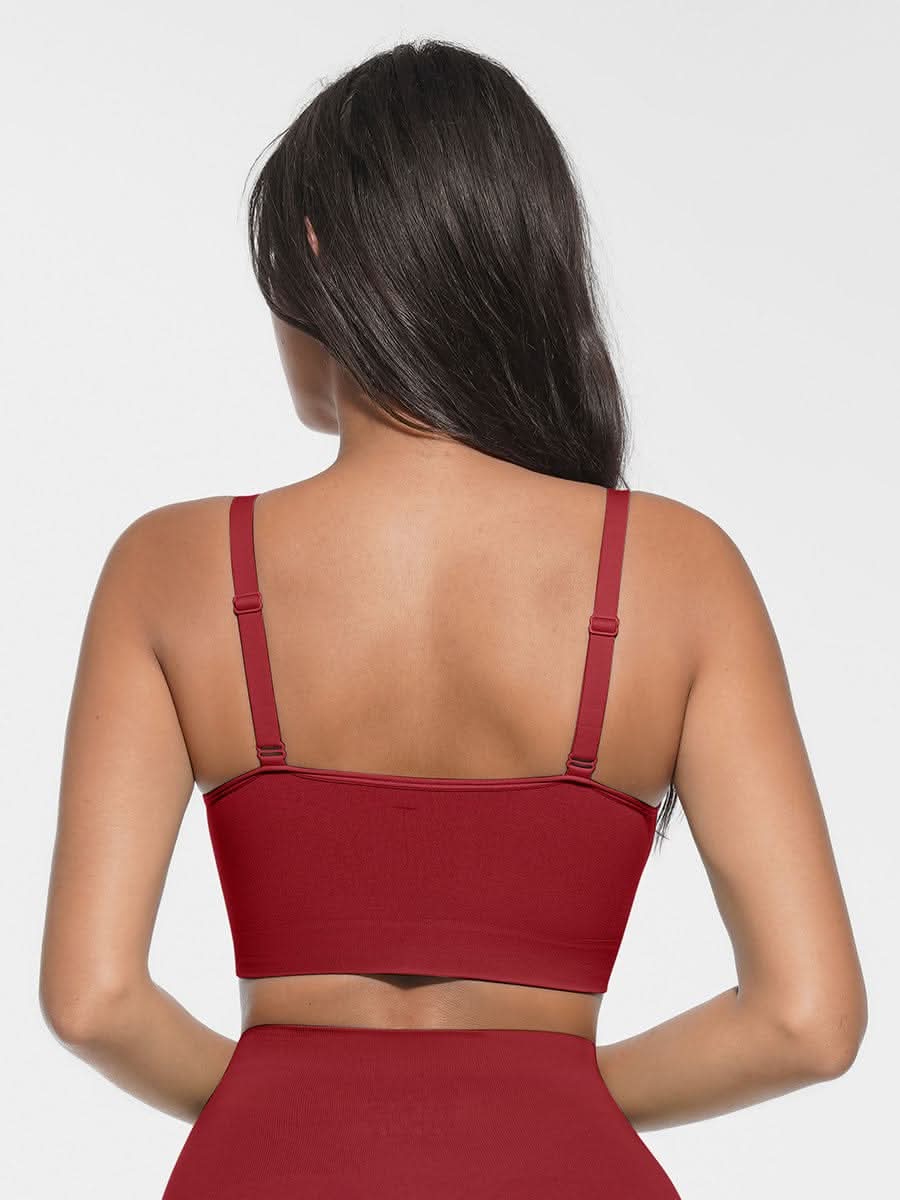 Seamless Non-Padded Scoop Neck Bra and Tummy control brief set