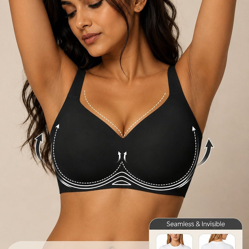 Seamless T-Shirt Bra – Comfortable Wireless Bra with 3/4 Cup