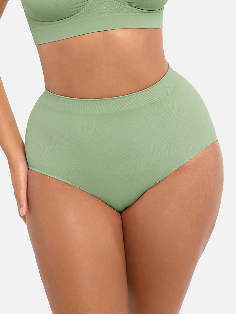 High-Waist Tummy Control Antibacterial  Hip Brief