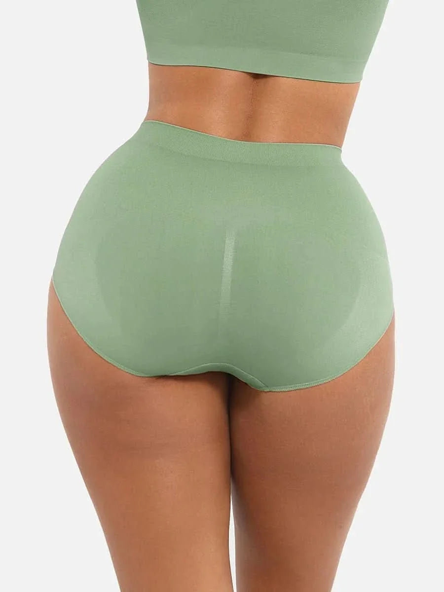 High-Waist Tummy Control Antibacterial  Hip Brief