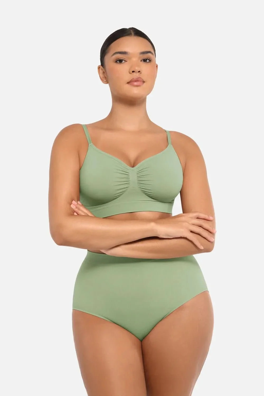 High-Waist Tummy Control Antibacterial  Hip Brief