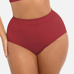 High-Waist Tummy Control Antibacterial  Hip Brief