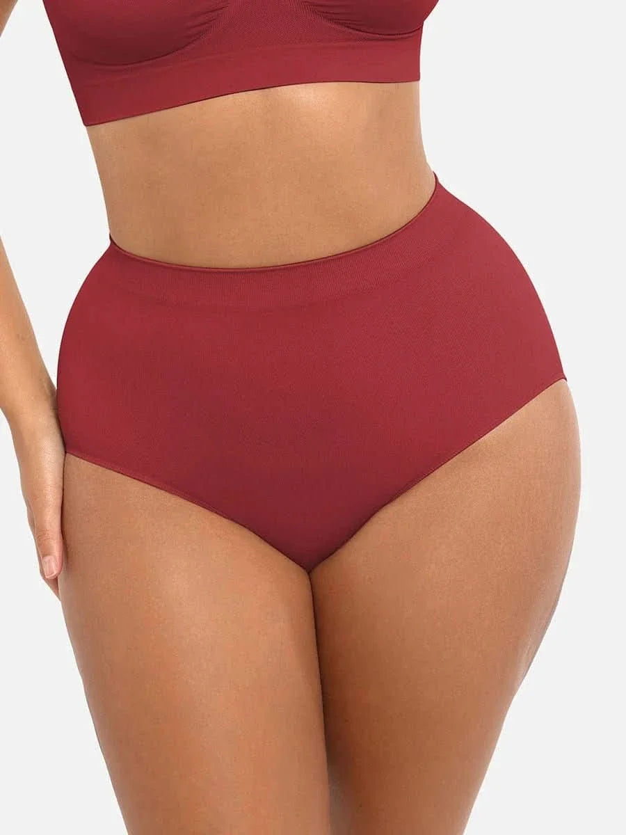High-Waist Tummy Control Antibacterial  Hip Brief