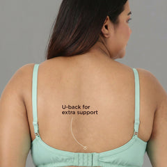 Blossom Magna Fit -  Plus Size Support Bra with Full Coverage and Terry Fabric Lining
