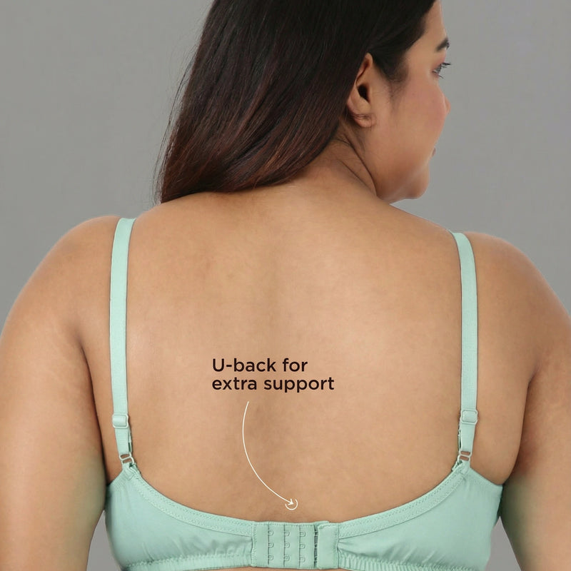 Blossom Magna Fit -  Plus Size Support Bra with Full Coverage and Terry Fabric Lining