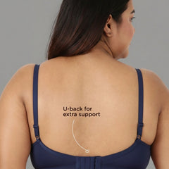 Blossom Magna Fit -  Plus Size Support Bra with Full Coverage and Terry Fabric Lining