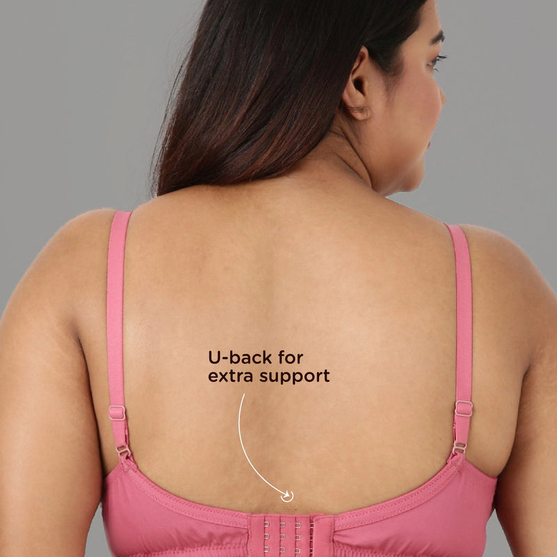 Blossom Magna Fit -  Plus Size Support Bra with Full Coverage and Terry Fabric Lining